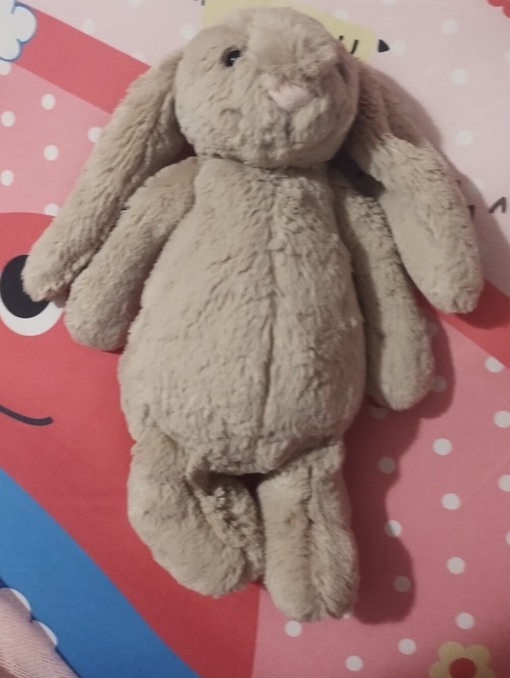Jellycat London Bashful Bunny Rabbit Beige 12" Plush Stuffed Animal Doll